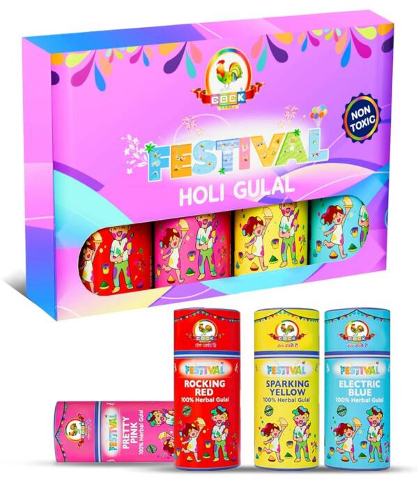 Festival Gulal Pack of 4