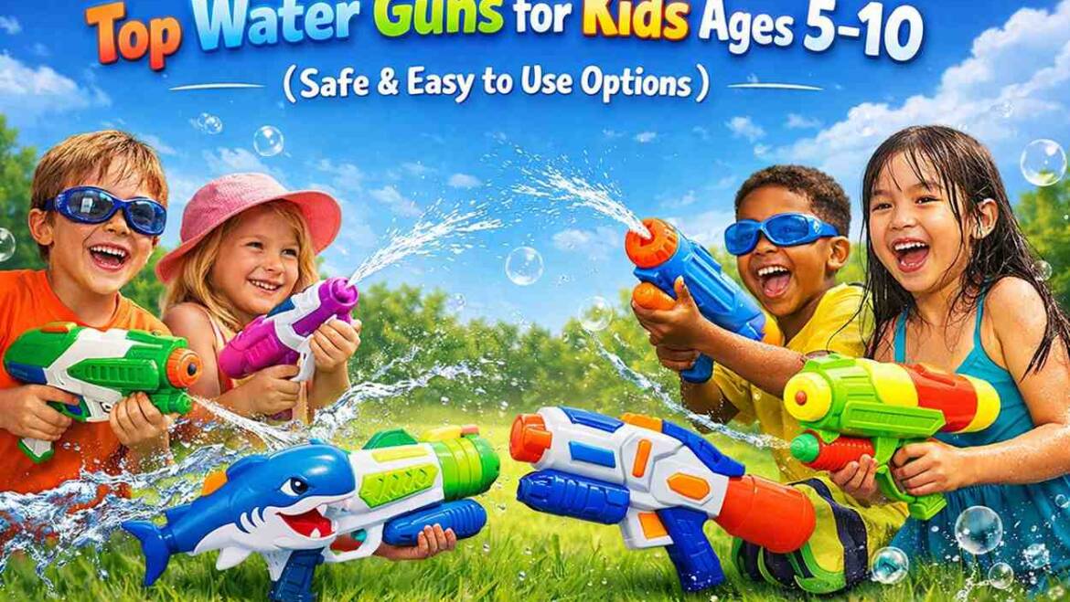 Top Water Guns for Kids Ages 5–10 (Safe & Easy to Use Options)